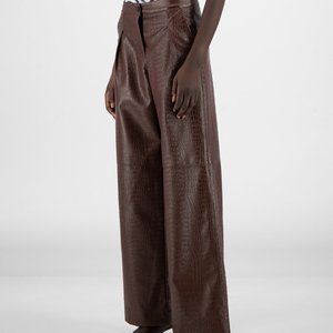 NWT Daily Paper Brown Croco Halla Pants